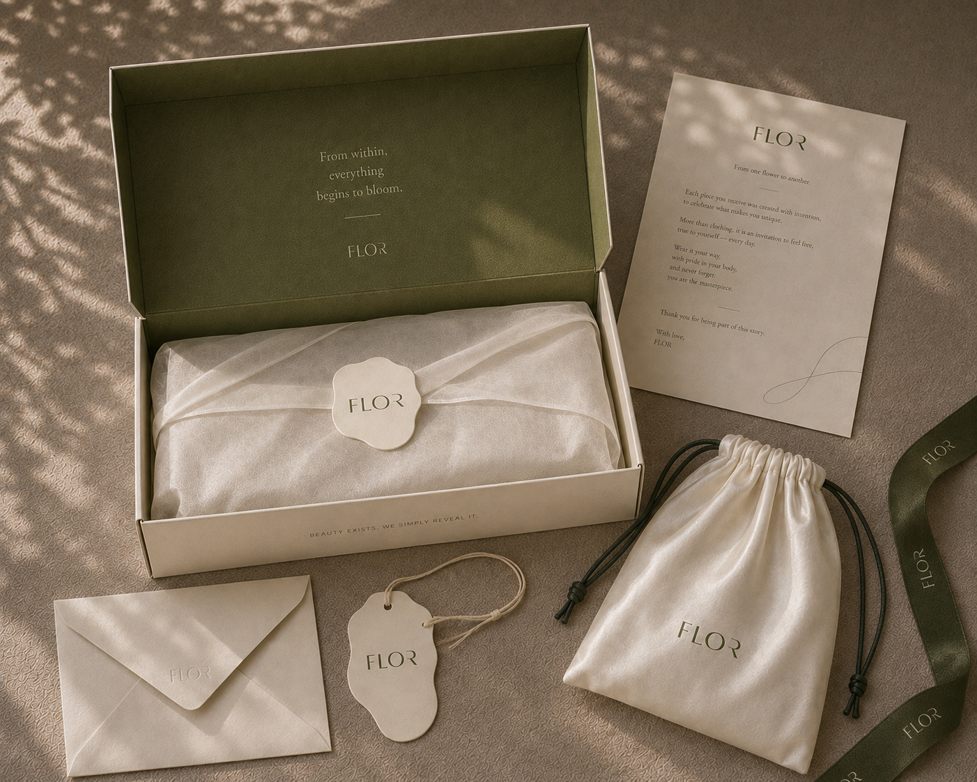 FLOR brand identity